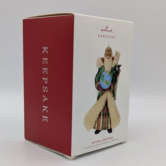 Hallmark Keepsake Ornament 2019 African American Father Christmas New in Box - Picture 3 of 8